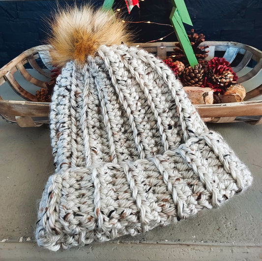 Crochet Beanie Aspen Tweed