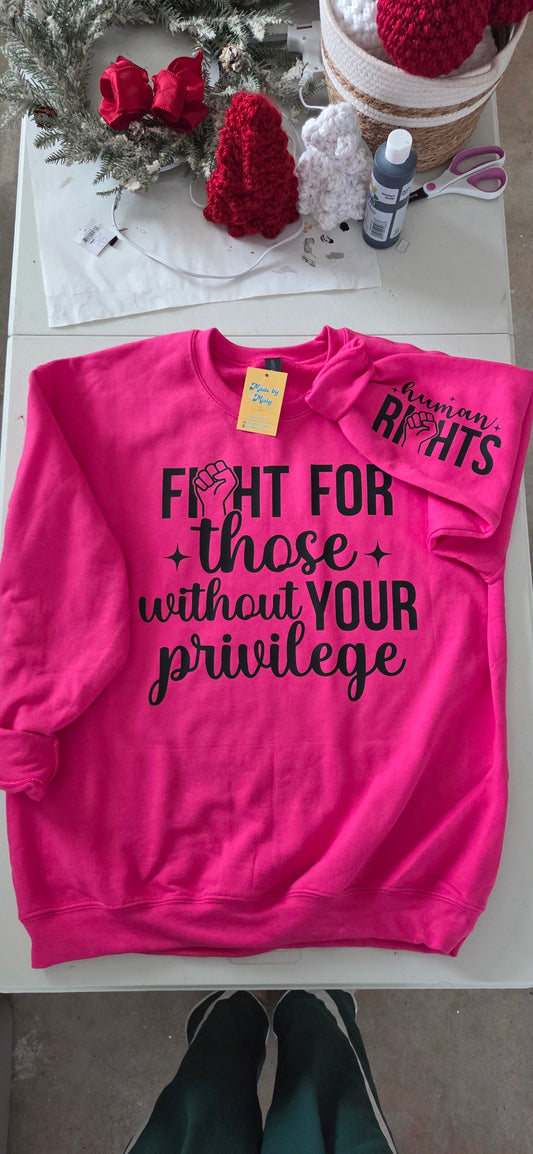 Fight for those...priviledge